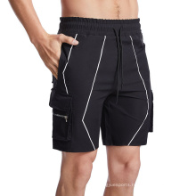New Design Men's Sport Short Big Pocket Fitness Shorts Men Elastic Waistband Wholesale Cargo Shorts